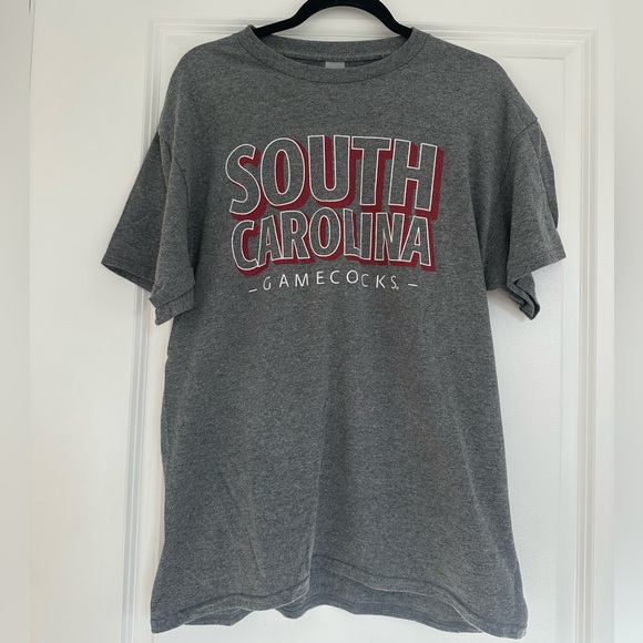 Women’s Gildan Gray South Carolina Gamecocks Tee - Picture 1 of 3